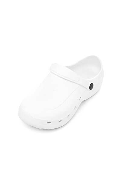 Tellus Women's White Rubber Clogs F9002