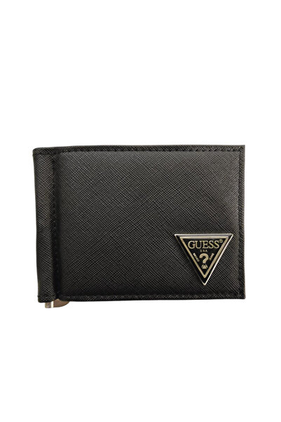 Guess Guess, New Boston, Υφασμάτινο Πορτοφόλι, SM2513LEA22, Μαύρο, Για Άνδρες