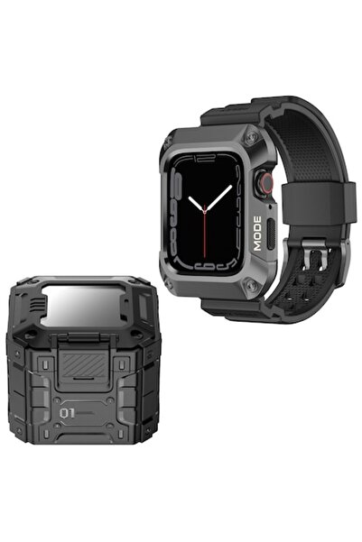 Evia Carcasă de protecție pentru Apple Watch 7/8/9 45mm + curea