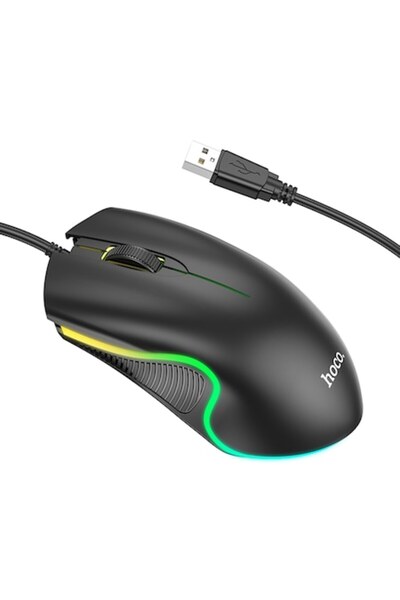 Hoco Mouse cu fir USB cu lumini RGB