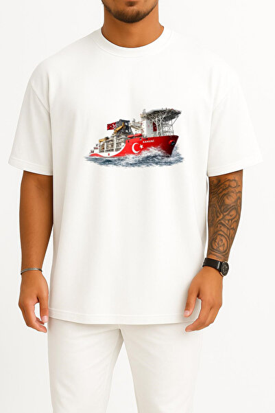 Bahriyeli Collection Tricou unisex supradimensionat cu imprimeu Kanuni Sondag...