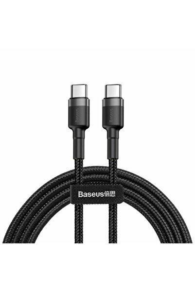 Baseus Type-C Data Cable 60W, 3A, 2m, Black/Grey