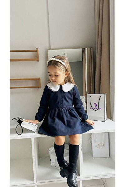 Bloom BBK-435 Bebe Yaka Kız Çocuk Elbise