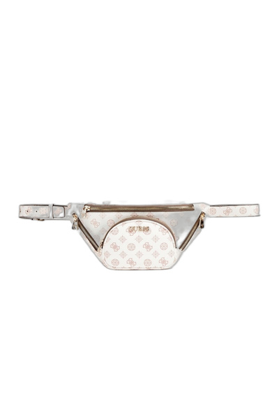 Guess Guess, Utility Vibe, Υφασμάτινη Τσάντα Μέσης, Λευκή, Για Γυναίκες