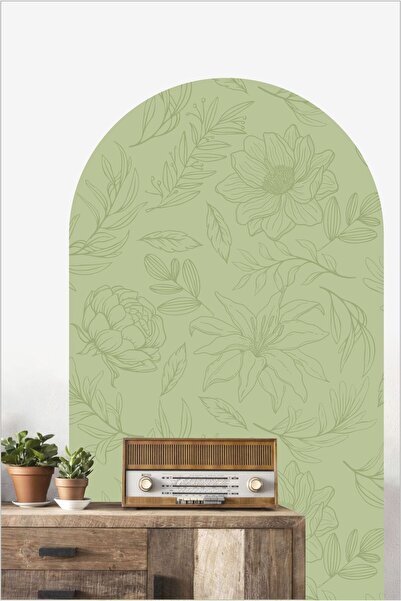 Piksel Grafik Soft Bloom Floral Wall Sticker - Bohemian Pattern