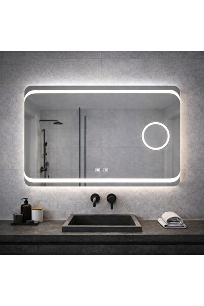 ALC-Shop Oglinda LED Rectangulara, 80x60cm, Stella Touch, Sistem Dezaburire