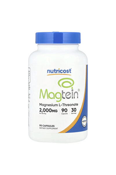 Nutricost ماغتين مغنيسيوم إل-ثريونيت للدماغ والوظائف الإدراكية 90 كبسولة