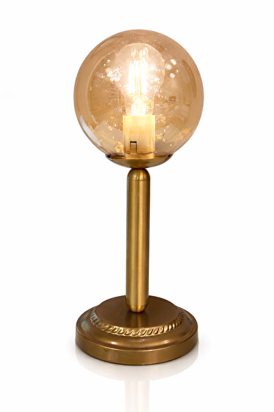 MINIMAL ETICARET VE BILGI TEKNOLOJILERI Golden Ball Bal Sarı Globe Glass Lamp...