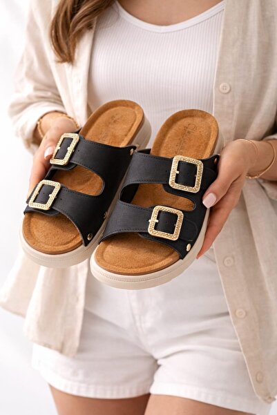 Slipcat Women's Double Buckle Anatomical-Orthopedic Daily Slippers - Comforta...