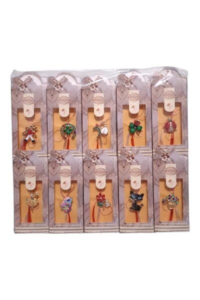 Vision XXI Set of 20 Brooches with Colorful Stones