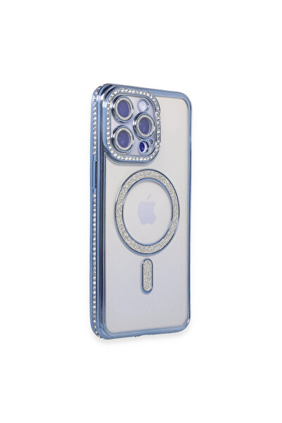 eco port iPhone 14 Pro Case Joke Silvery Magneticsafe Case - Blue