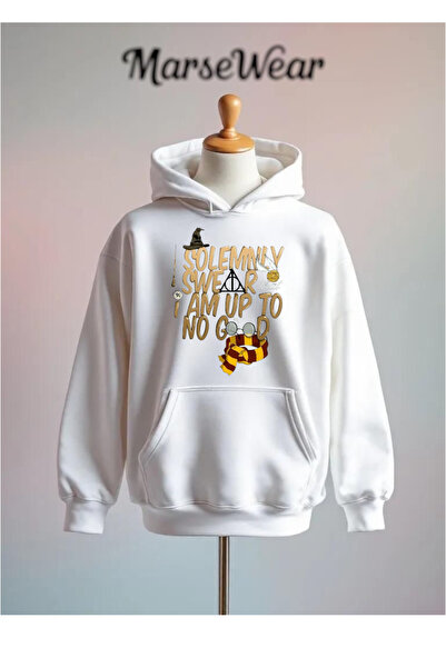 Vordevia Harry Potter Printed Cotton 3 Thread O Oversized K Hooded Sweatshirt