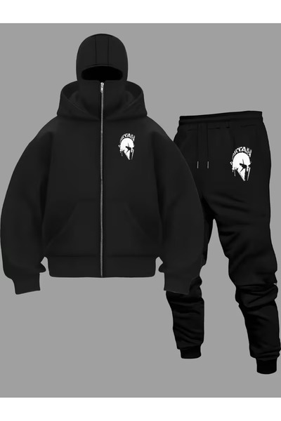 Flaubert -SET DE TRENING UNISIX NINJA CU MASCA DE ZI MĂRITĂ CU FERMUAR CARDIG...