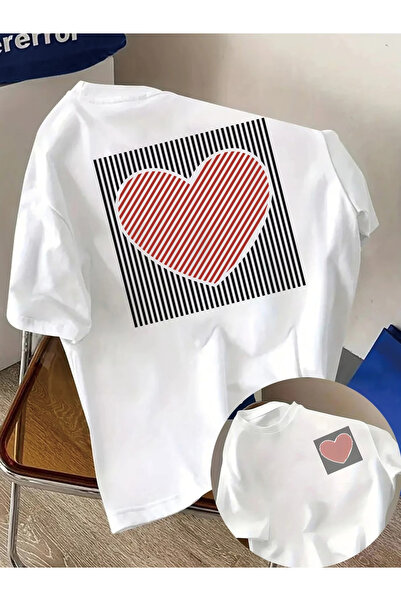 ibibik moda Unisex Streetwear Soft White Combed Cotton Oversize T-Shirt