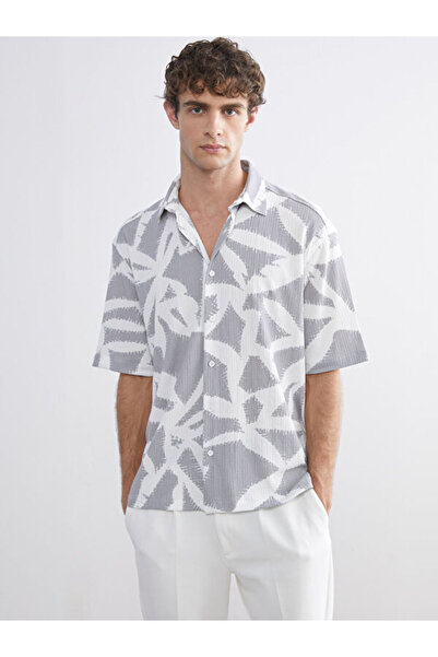 LC Waikiki Regular Fit Short Sleeve Patterned Men's Shirt