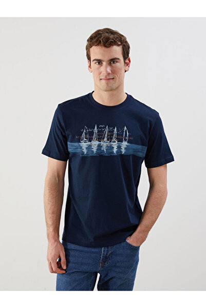 LC Waikiki Tricou pentru bărbați din bumbac pieptănat cu imprimeu Zero Roba C...