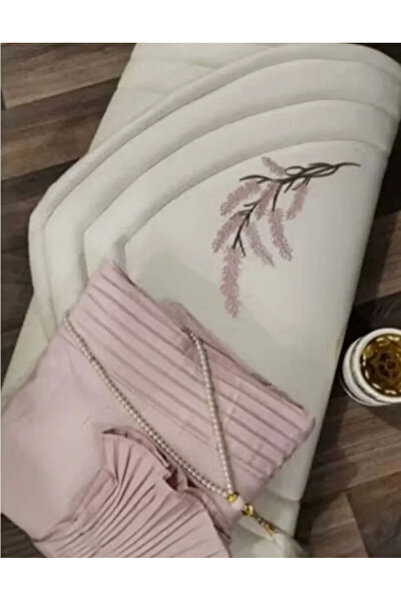 Gerenic Istanbul Prayer Rug Set with Prayer Sheet for Women - Flesh