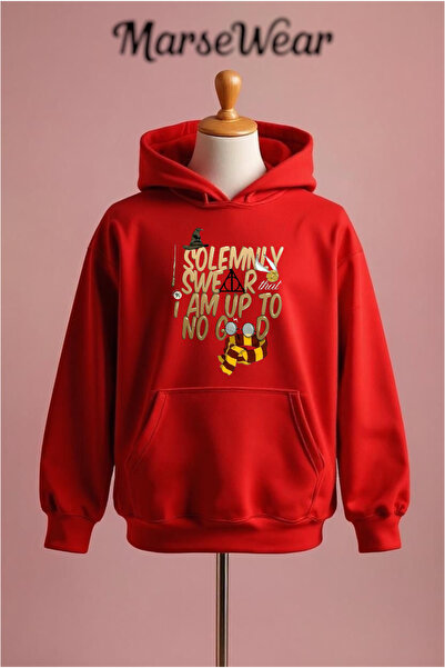 Vordevia Harry Potter Printed Cotton 3 Thread O Oversized K Hooded Sweatshirt