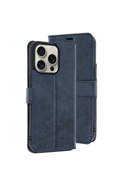 eco port حافظة لهاتف آيفون 15 برو ماكس تريند إس بلس - أزرق داكن