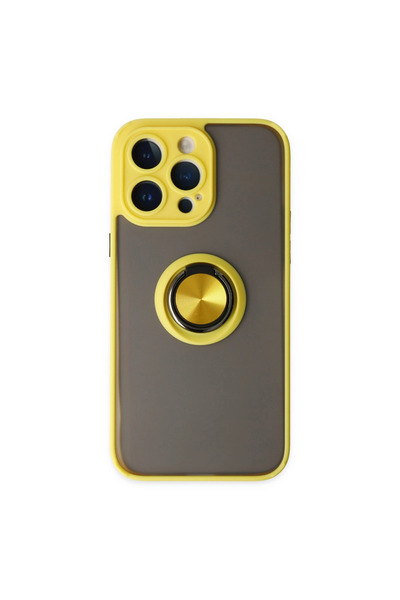 eco port Iphone 14 pro case montreal ring silicone cover - yellow