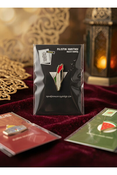 Hasbihal Filistin Haritası Yaka Rozeti