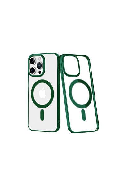 eco port غطاء صلب آيفون 14 برو ماكس من إليمنت ماجنيتيساف - أخضر فاتح