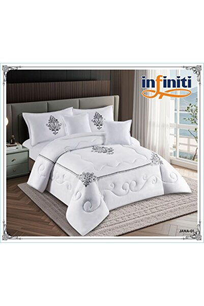 Predas Jana Luxury Double Bedspread Set (6 Pieces): Softness and Quality in a...