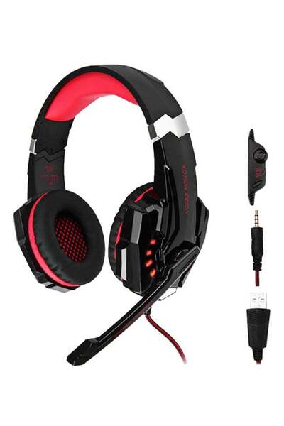 KOTION EACH G9000 Pro Gaming Wired Headset 3.5mm With Mic And LED Light For P...