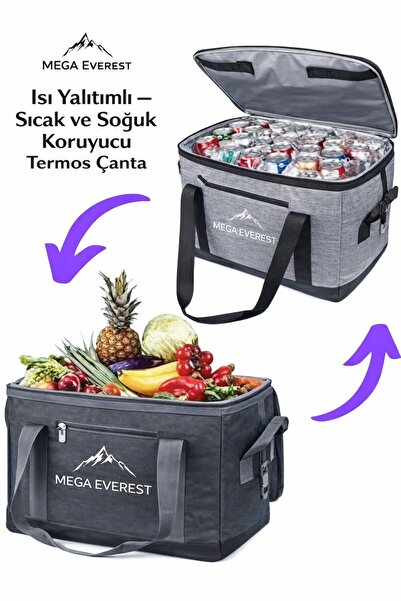 MEMİTA Termos Thermal Buzluk Çanta, Isı Yalıtımlı Yemek Taşıma Çantası.soğuk/...