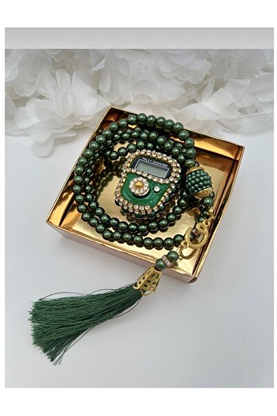 Hane216 مجموعة زكيرماتيك وسبحة حجرية، هدية للعمرة والحج والمناسبات الدينية