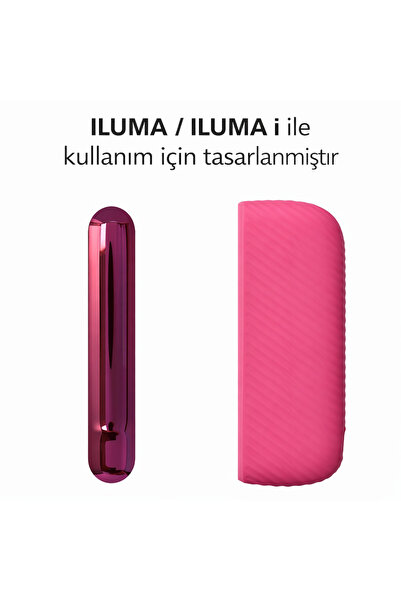 REKS IQOS ILUMA & ILUMA i Silikon Kılıf Gül Kırmızı– Tam Uyumlu, Çizilmeye Ka...