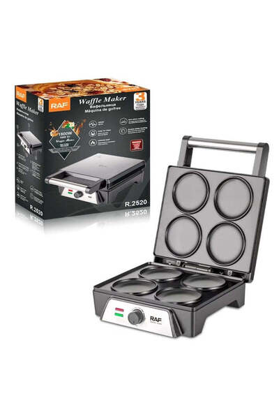 raf R.2520 Stainless Steel Waffle/Pancake Maker 1600 W