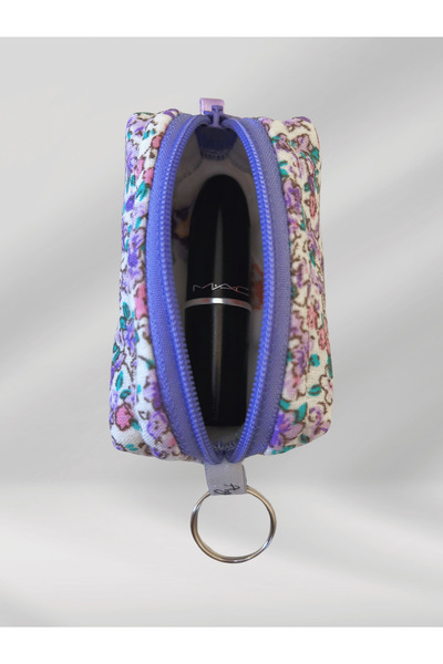 Ays Quilt Çok Amaçlı Anahtarlık Çanta Charm - Airpods Kılıfı - Mini Ruj Ve Bozuk Para Çantası