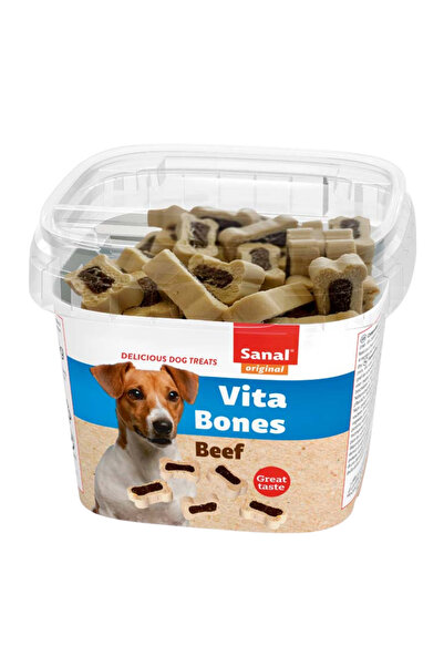 Sanal فيتا بونز دجاج ولحم بقري، عبوة من 6 قطع، وزن كل قطعة 100 غرام