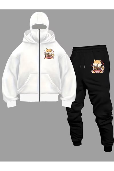 Flaubert -SET DE TRENING UNISIX NINJA CU MASCA DE ZI MĂRITĂ CU FERMUAR CARDIG...