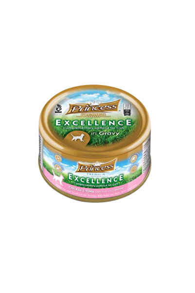 PRİNCESS Premium Excellence can Chicken and Tuna with Rice & Shrimp 70g Pack ...