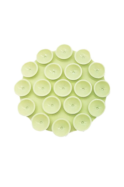 Techsuit Adhesive phone holder with suction cups SG-CUP, green