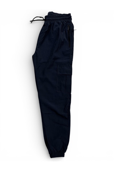 SEWANO Parachute Fabric Cargo Pants – Elasticated Cuffs, Zipper Pocket Detail