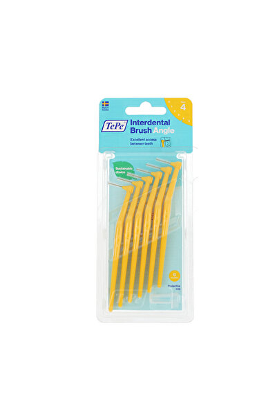 TePe Γωνιακά Μεσοδόντια Βουρτσάκια 4 Κίτρινα (0,7 mm) 6 τεμάχια
