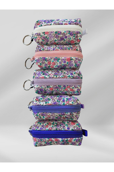 Ays Quilt Çok Amaçlı Anahtarlık Çanta Charm - Airpods Kılıfı - Mini Ruj Ve Bozuk Para Çantası