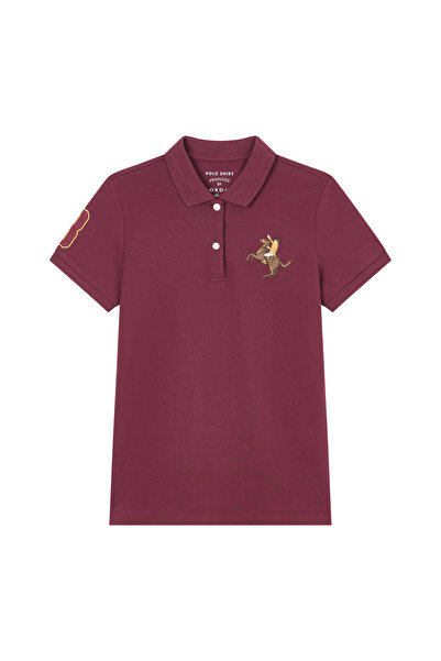 Giordano Women’s Slim Fit Embroidered Napoleon Polo