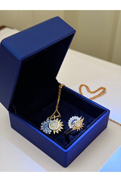 mibrillo Moon sun steel necklace