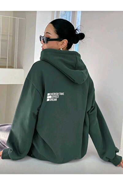 DİVİN Unisex Back-Printed Oversized Hooded Sweatshirt – Warm, Comfortable, an...