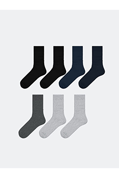 LC Waikiki Rmz Gi̇yi̇m Farkiyla Men's Sock Socks 7-Pack