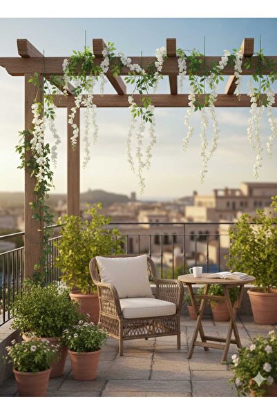 Rosavie AKASYA 1 DAL YAPAY SARMAŞIK SARKIT ÇİÇEK EV VE DUVAR DEKORU YILBAŞI S...