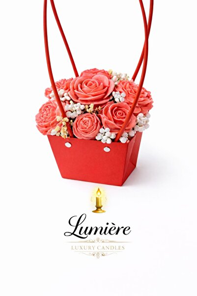 OEM Aranjament floral martisor din ceara parfumata de soia,handmade,-friendly.