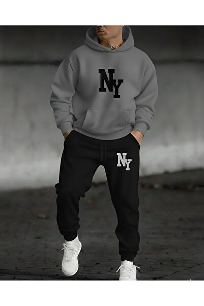 Risil-Nu Company New Season Hooded Ny Printed Full Winter Fully Lined Oversiz...