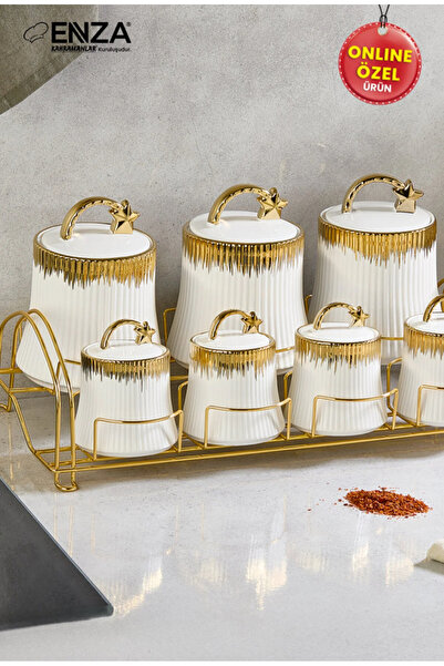 Enza Home Salt Standlı Baharat Takımı 15 Parçaaaa