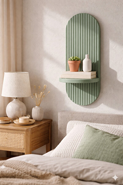 OSSEMOB Greenfairy-1 Dekoratif Membran Duvar Rafı (75X25cm)