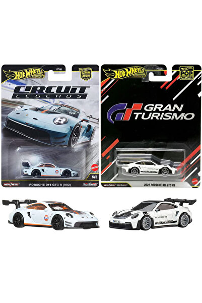 HOT WHEELS Premium Set - 2022 Porsche 911 GT3 RS & Porsche 911 GT3 R (992) (1...